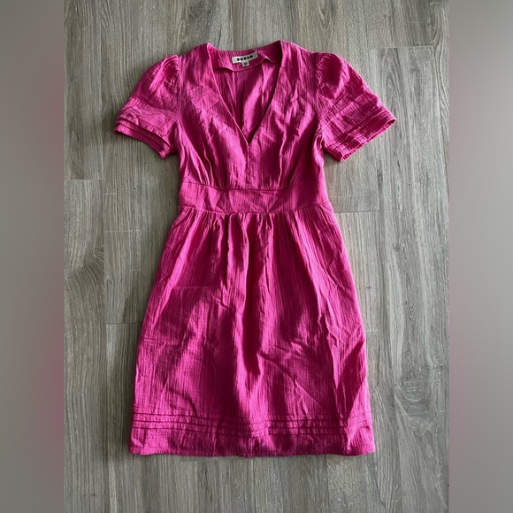 Boden Eve Double Cloth Short Dress Sangria Sunset - Size 2 - Picture 2 of 6